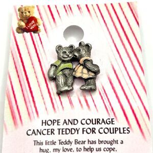 Teddy Bear Couples Lapel Pin Brooch